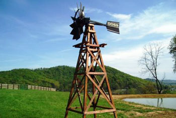 Wood Aeration Windmill for Pond Aeration